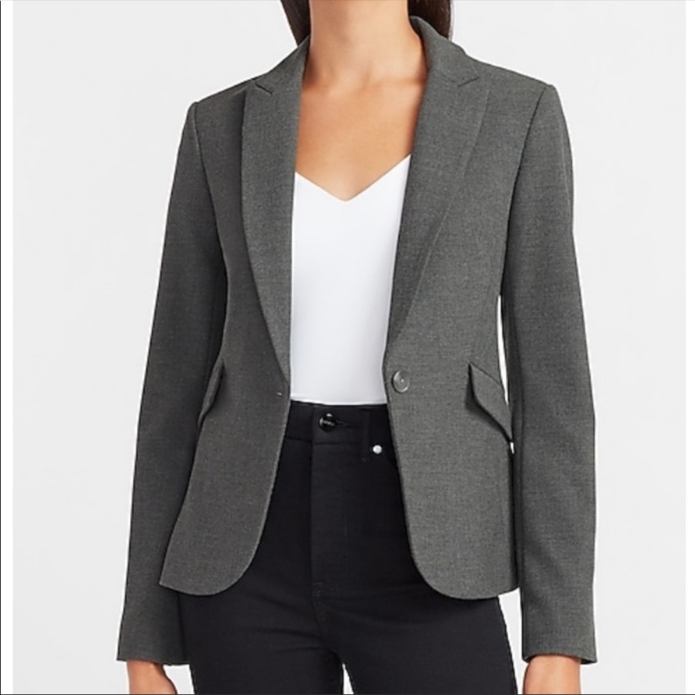 Express Dark Grey Blazer